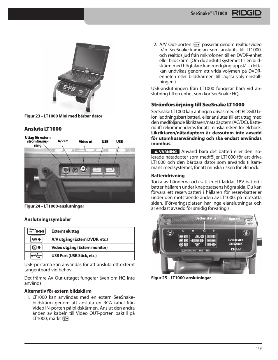 RIDGID SeeSnake LT1000 User Manual | Page 151 / 422