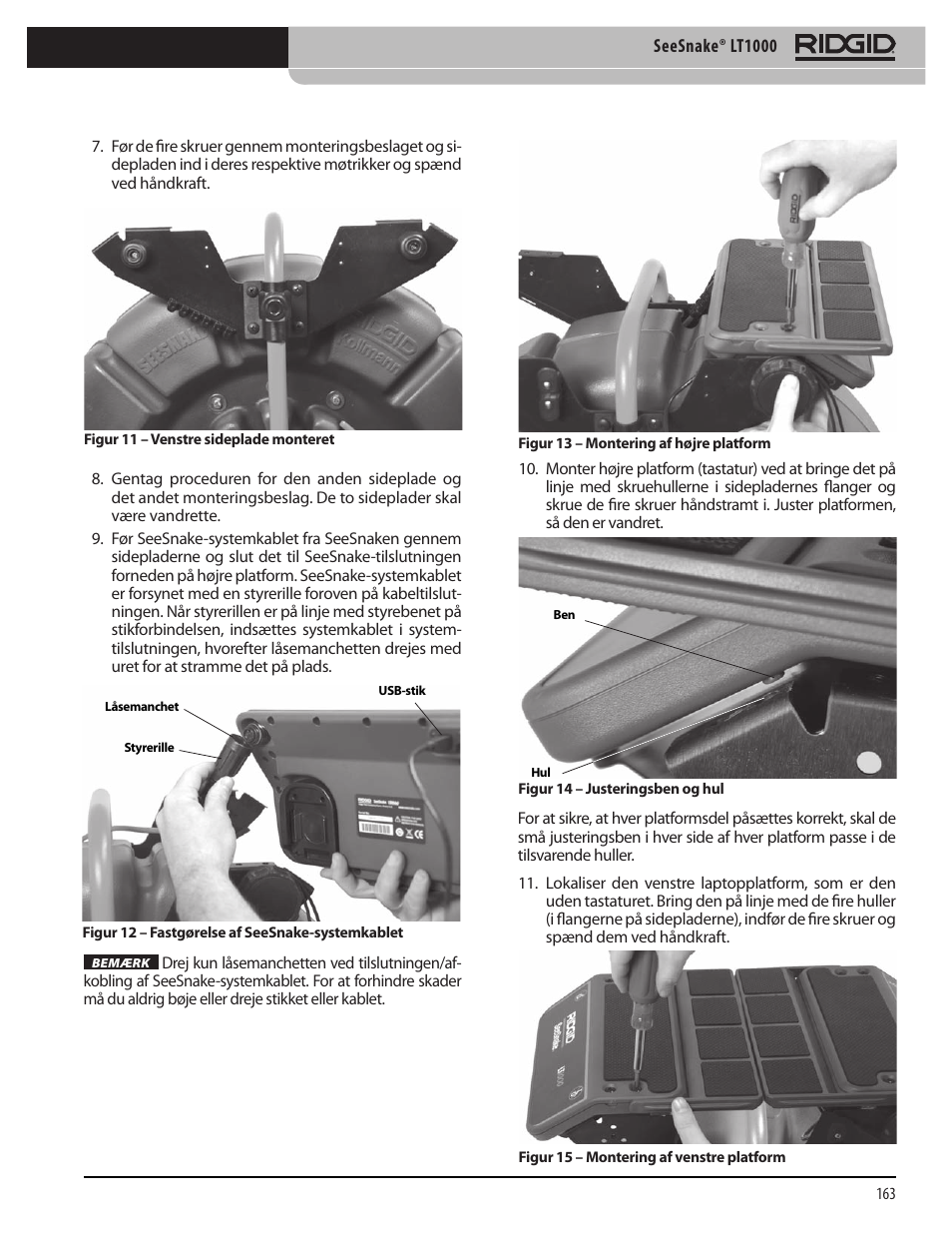 RIDGID SeeSnake LT1000 User Manual | Page 165 / 422