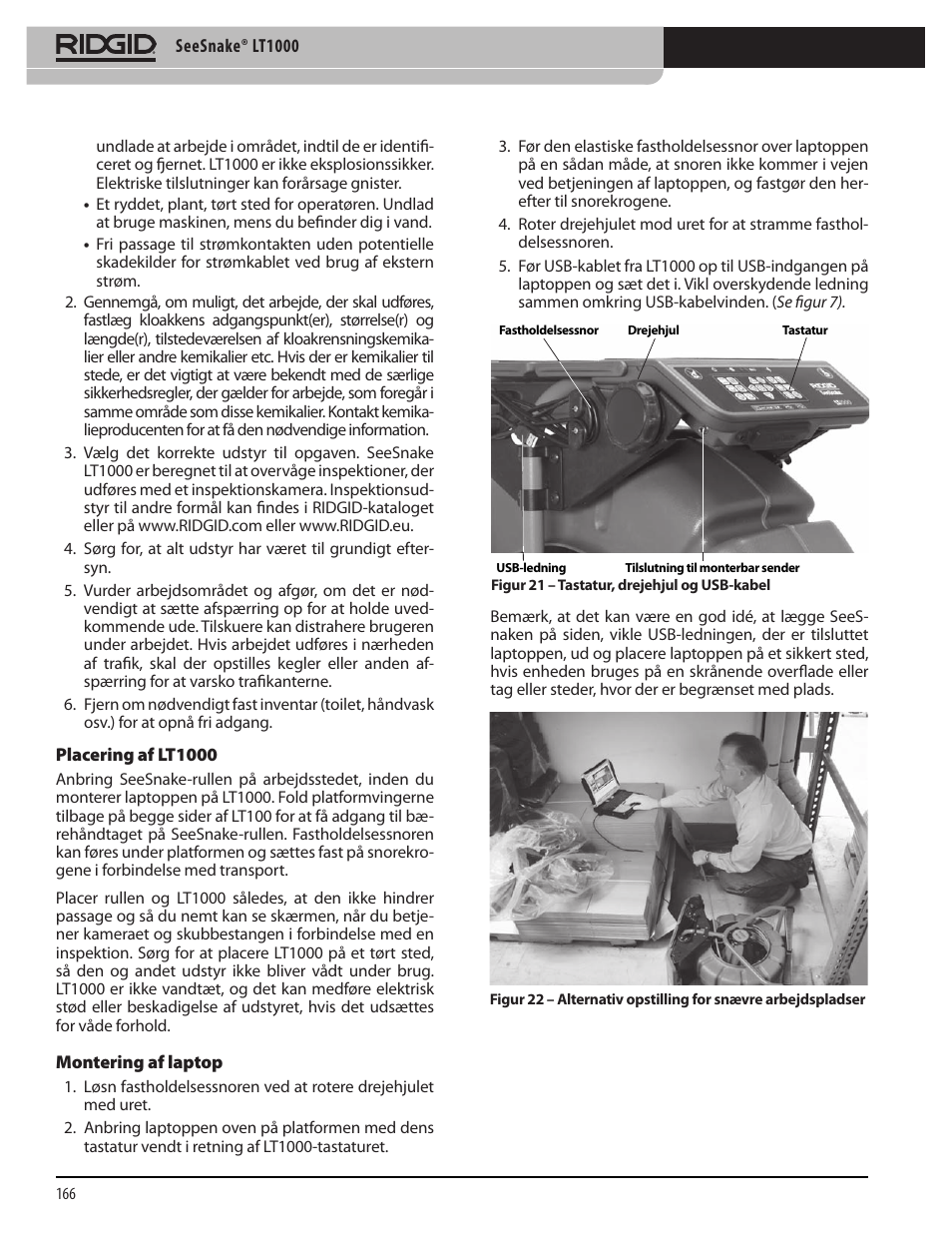 RIDGID SeeSnake LT1000 User Manual | Page 168 / 422