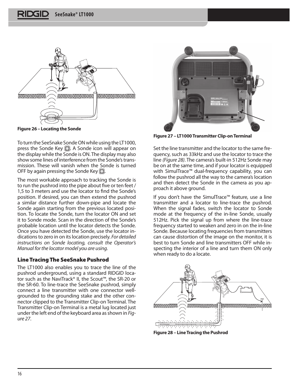 RIDGID SeeSnake LT1000 User Manual | Page 18 / 422