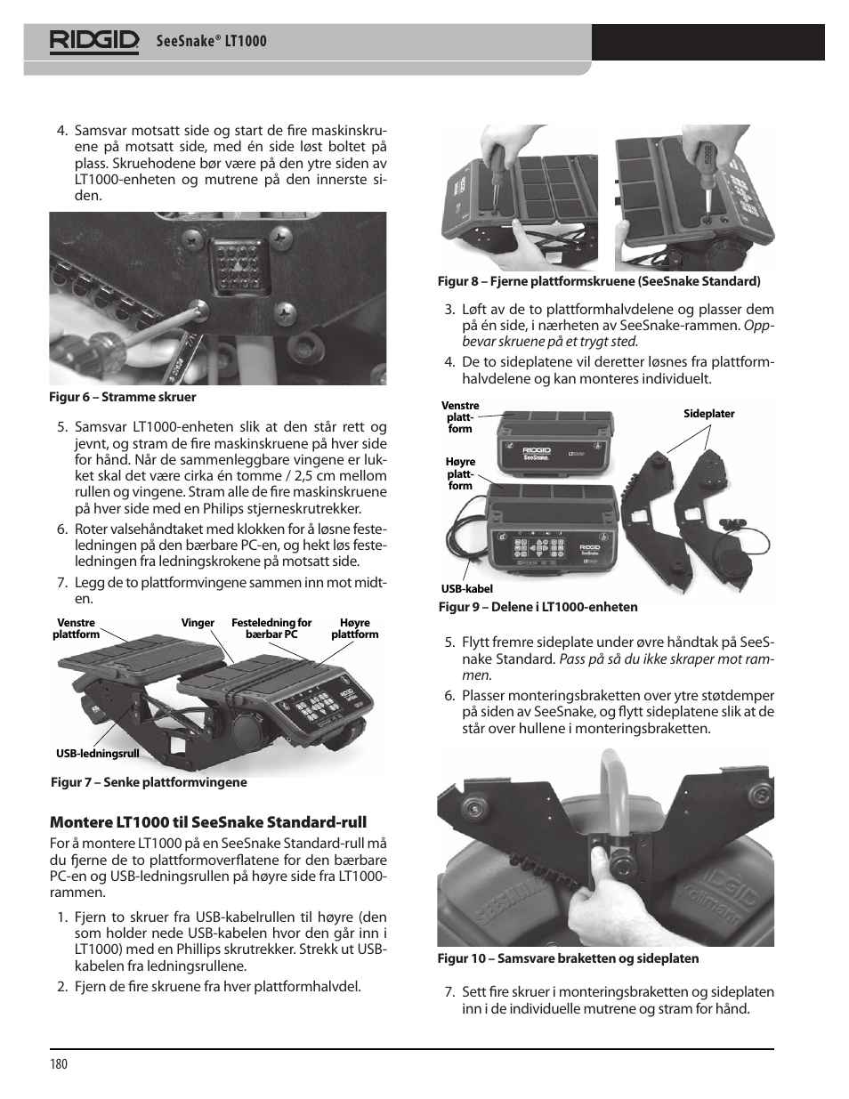 RIDGID SeeSnake LT1000 User Manual | Page 182 / 422