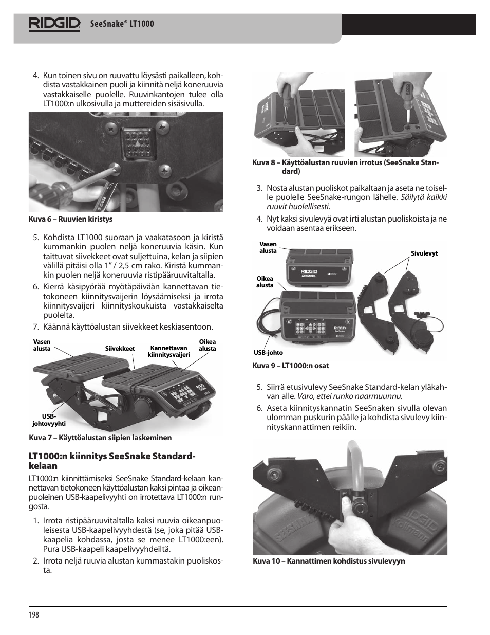 RIDGID SeeSnake LT1000 User Manual | Page 200 / 422