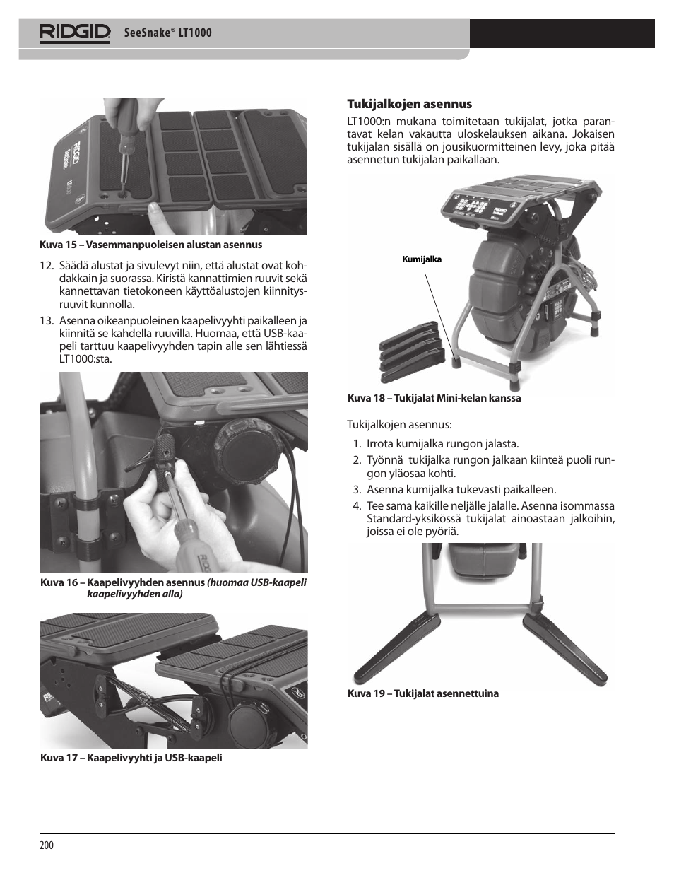 RIDGID SeeSnake LT1000 User Manual | Page 202 / 422