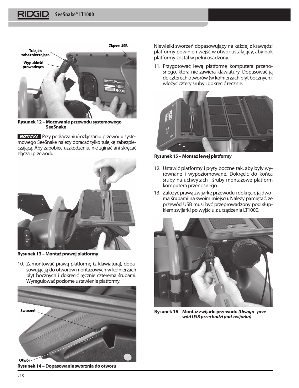RIDGID SeeSnake LT1000 User Manual | Page 220 / 422