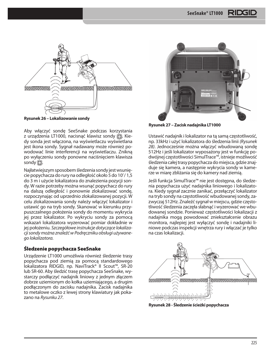 RIDGID SeeSnake LT1000 User Manual | Page 227 / 422