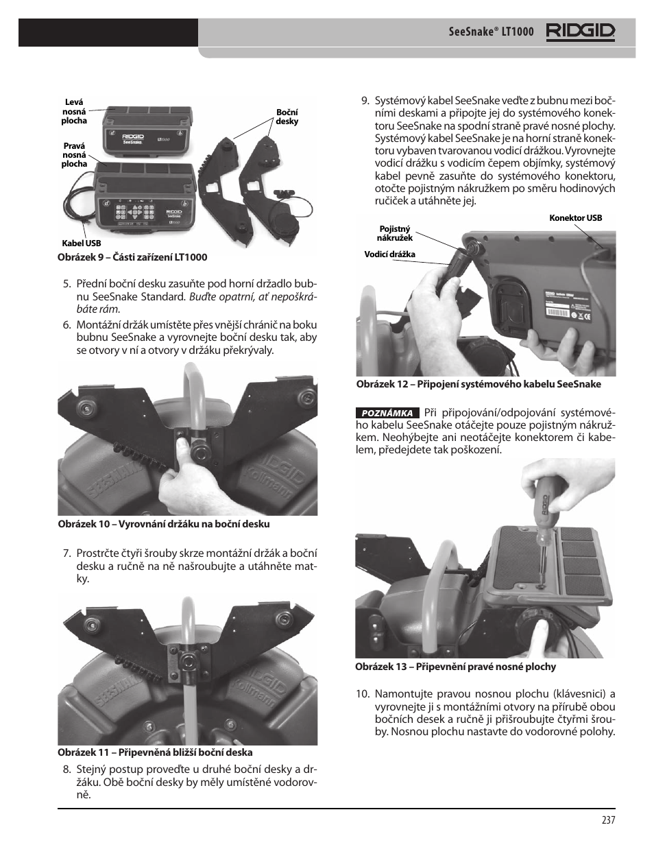 RIDGID SeeSnake LT1000 User Manual | Page 239 / 422