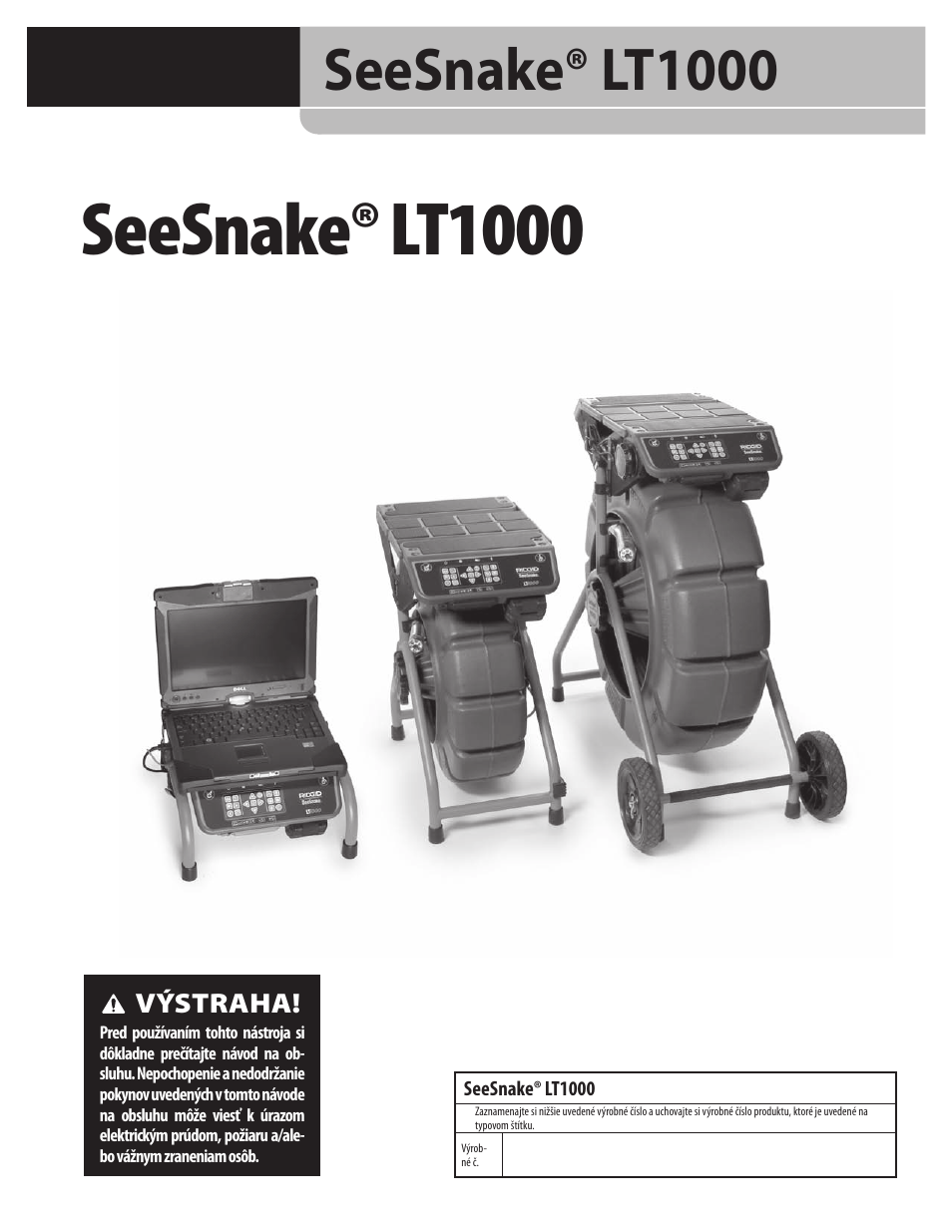 Seesnake® lt1000 | RIDGID SeeSnake LT1000 User Manual | Page 249 / 422