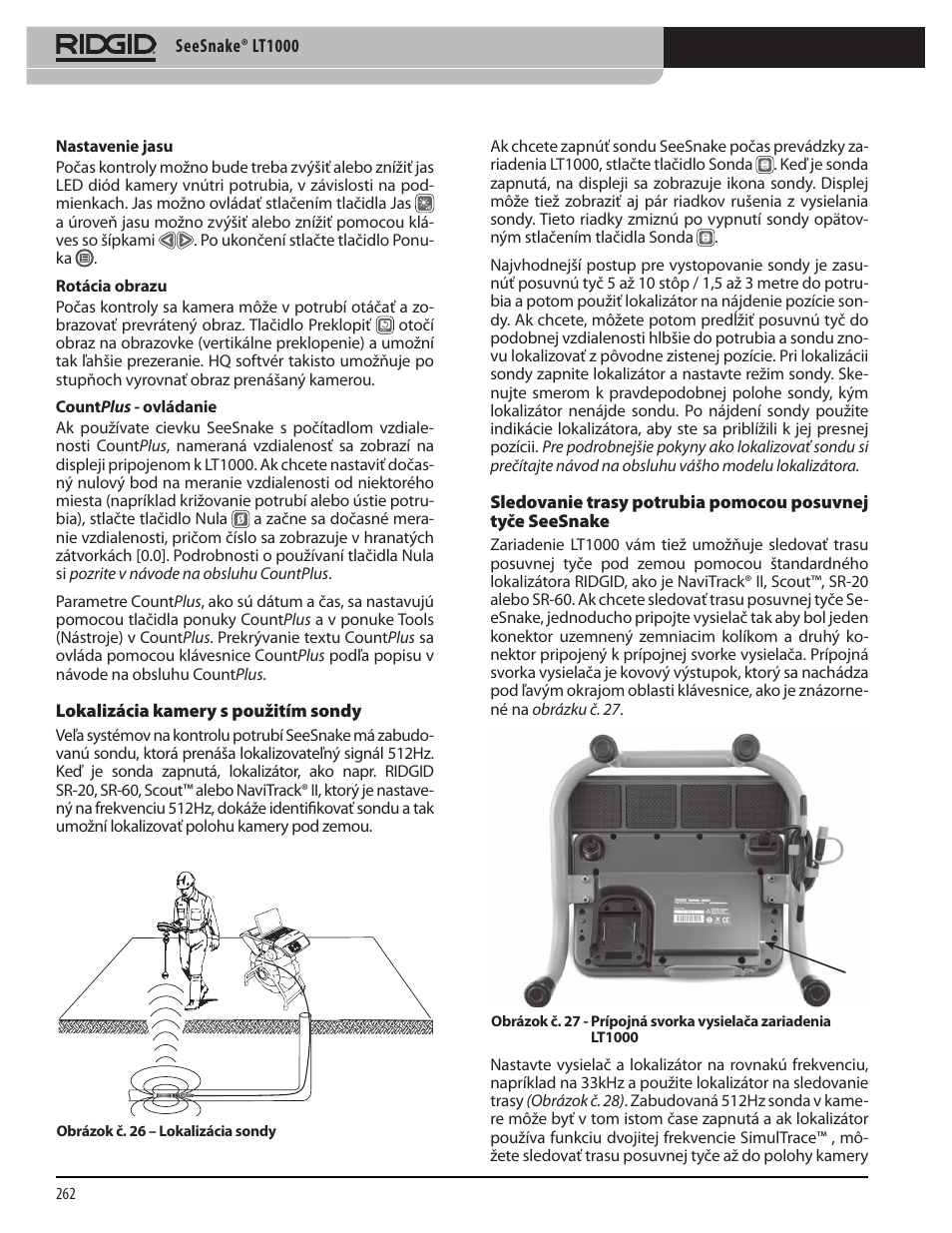 RIDGID SeeSnake LT1000 User Manual | Page 264 / 422