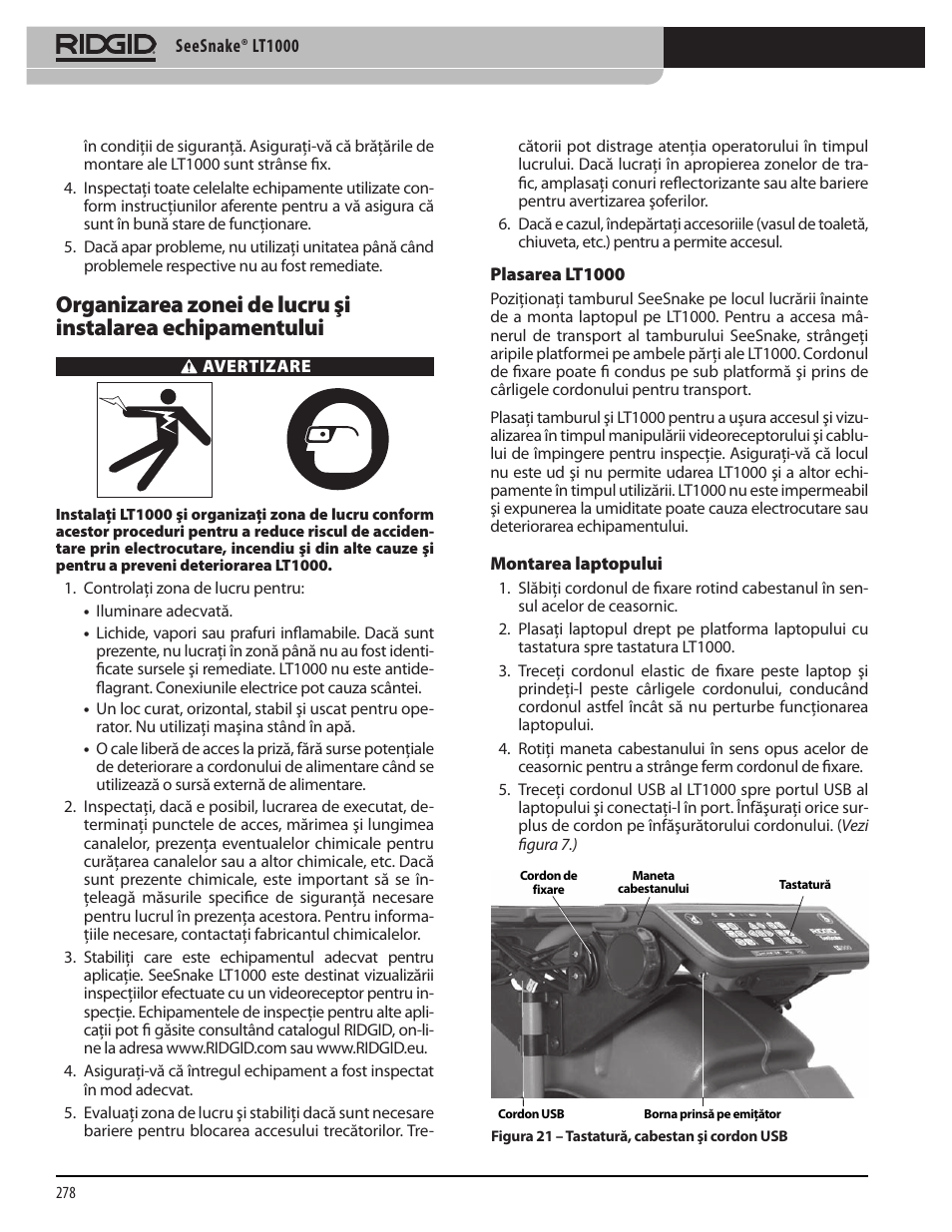 RIDGID SeeSnake LT1000 User Manual | Page 280 / 422