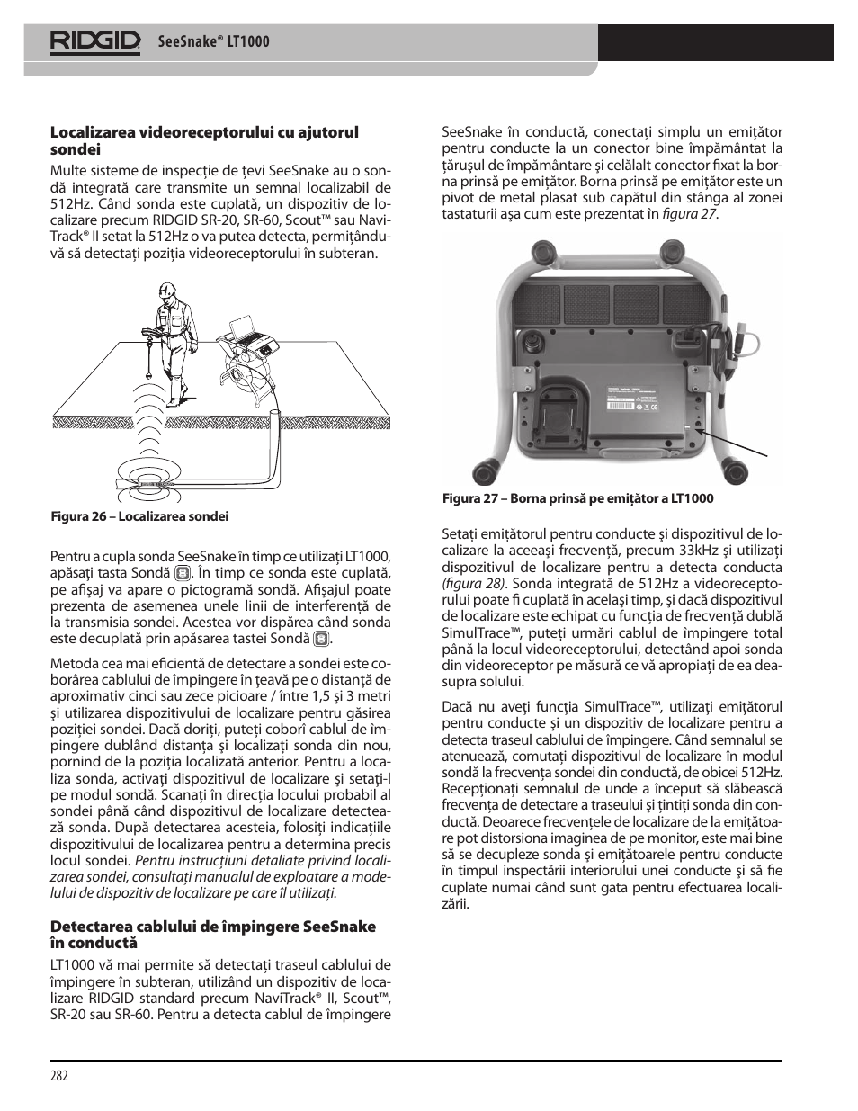 RIDGID SeeSnake LT1000 User Manual | Page 284 / 422