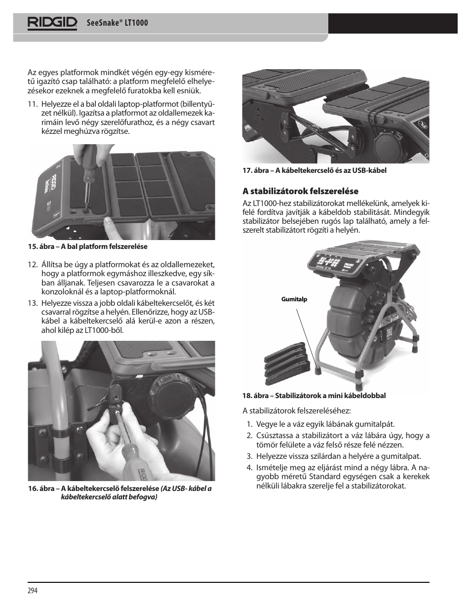 RIDGID SeeSnake LT1000 User Manual | Page 296 / 422