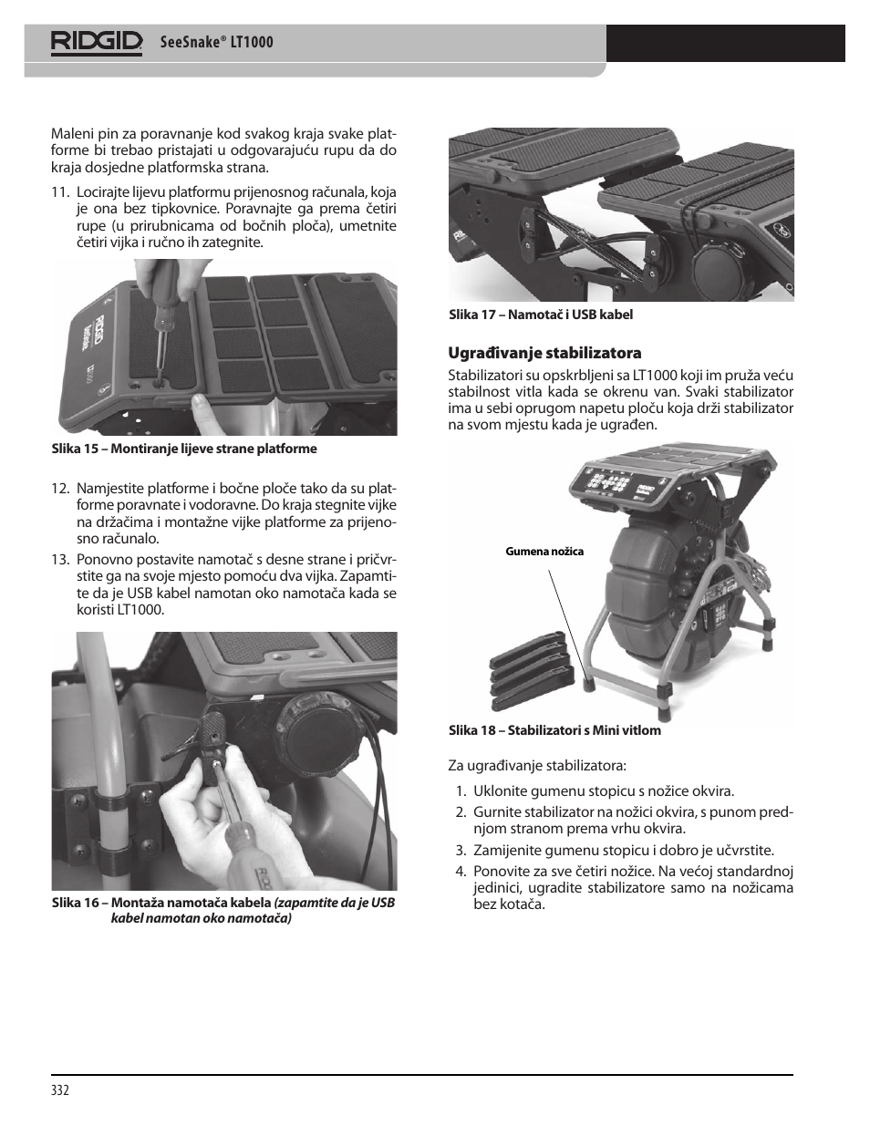 RIDGID SeeSnake LT1000 User Manual | Page 334 / 422