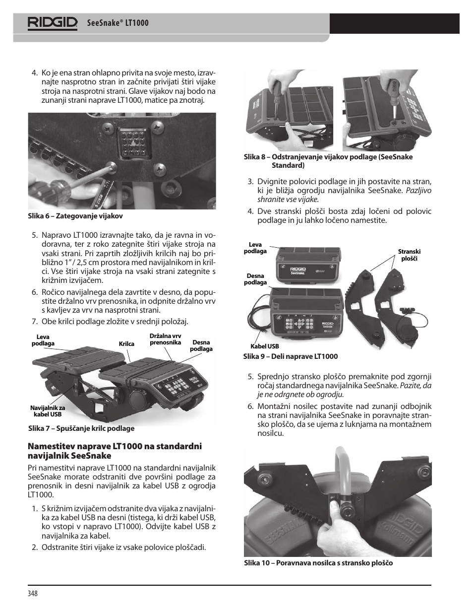 RIDGID SeeSnake LT1000 User Manual | Page 350 / 422