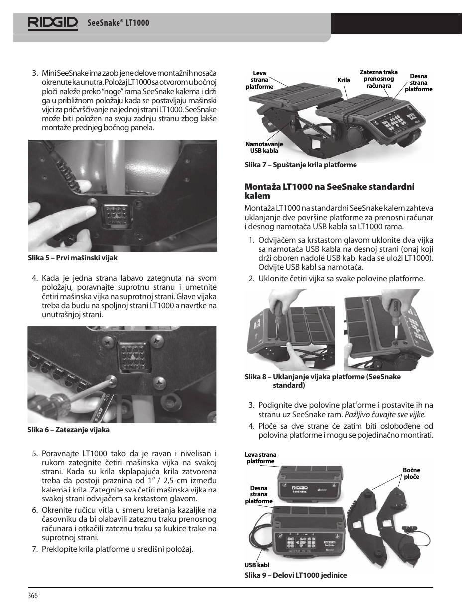 RIDGID SeeSnake LT1000 User Manual | Page 368 / 422
