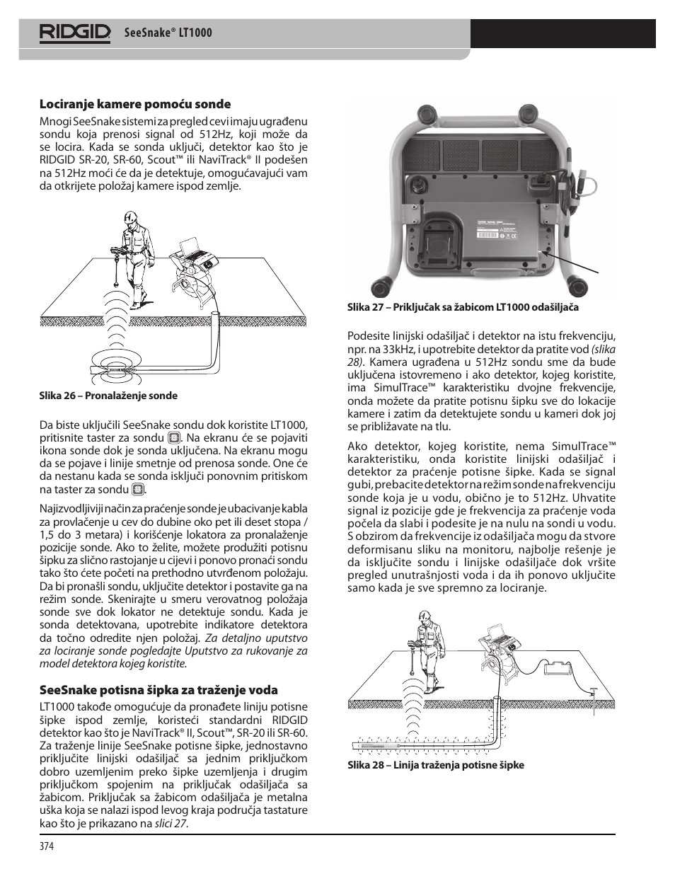 RIDGID SeeSnake LT1000 User Manual | Page 376 / 422