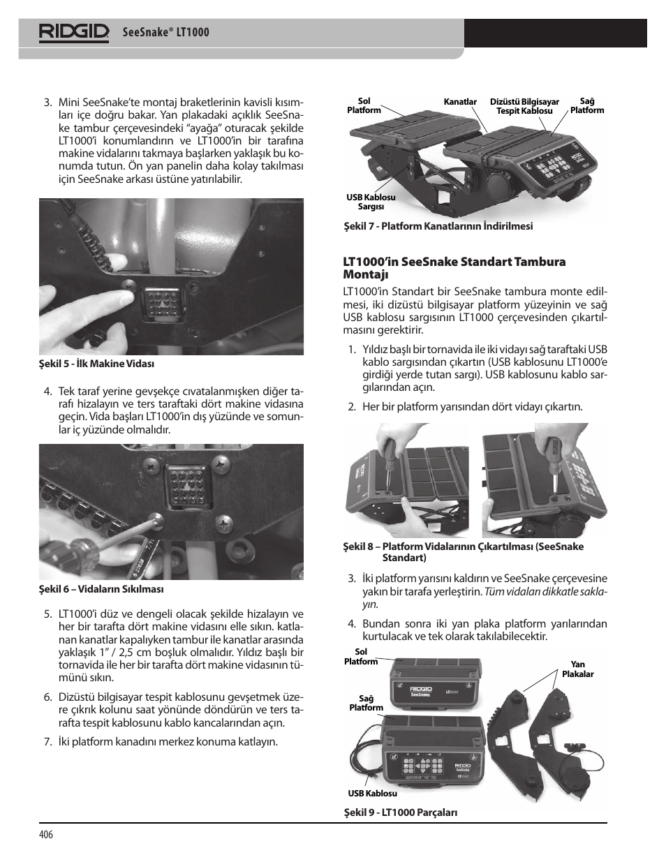 RIDGID SeeSnake LT1000 User Manual | Page 408 / 422