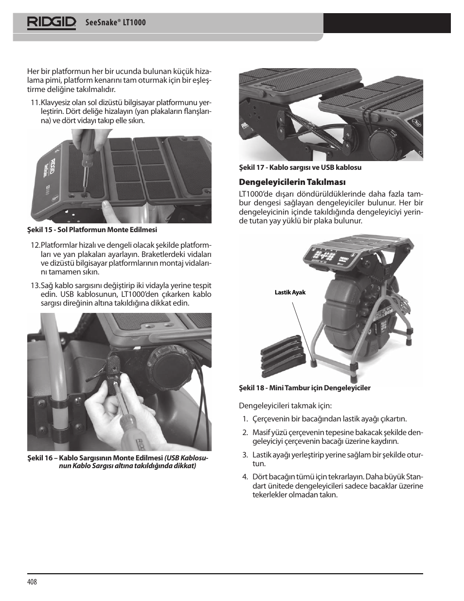 RIDGID SeeSnake LT1000 User Manual | Page 410 / 422