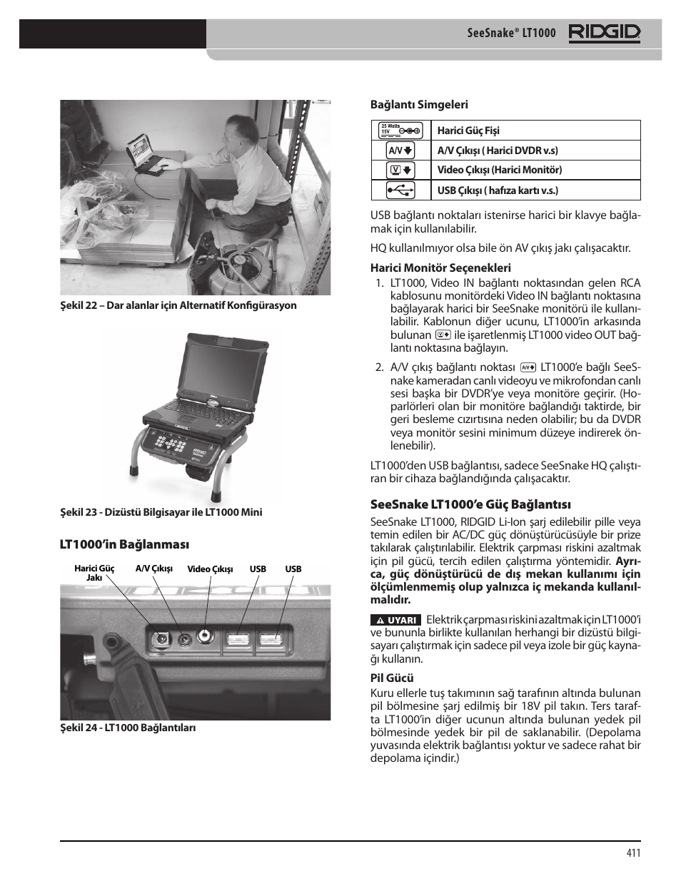 RIDGID SeeSnake LT1000 User Manual | Page 413 / 422