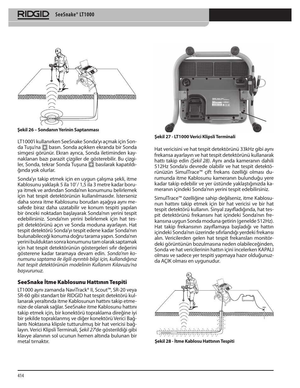 RIDGID SeeSnake LT1000 User Manual | Page 416 / 422