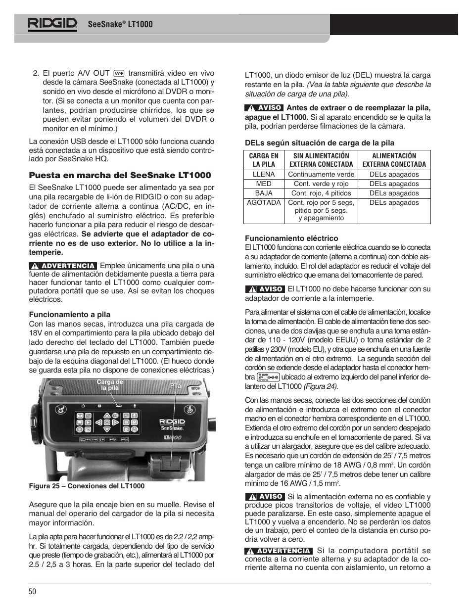 RIDGID SeeSnake LT1000 User Manual | Page 52 / 422