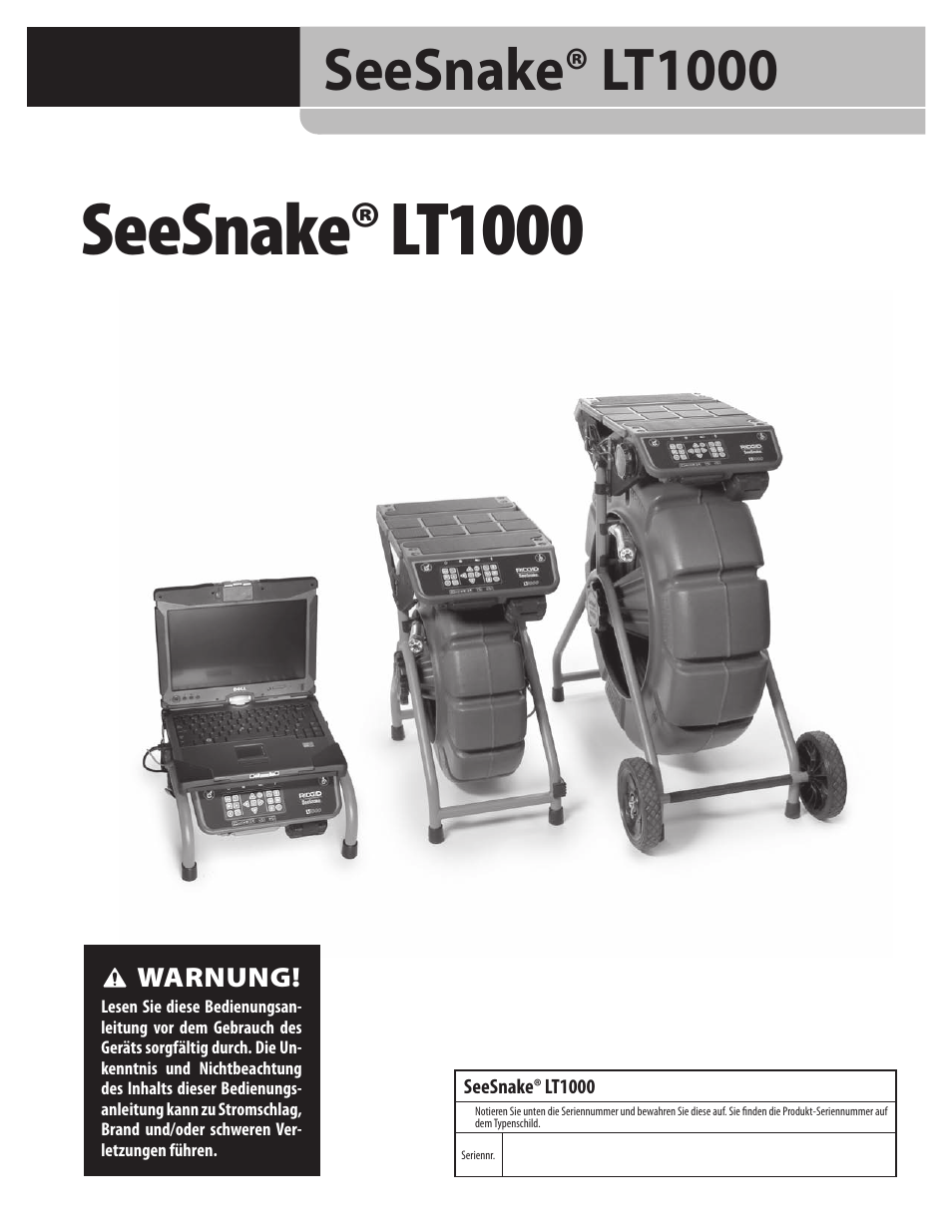 Seesnake® lt1000 | RIDGID SeeSnake LT1000 User Manual | Page 59 / 422