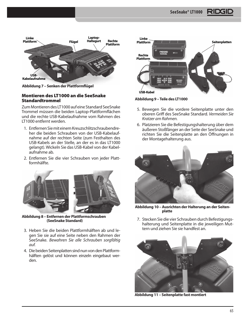 RIDGID SeeSnake LT1000 User Manual | Page 67 / 422