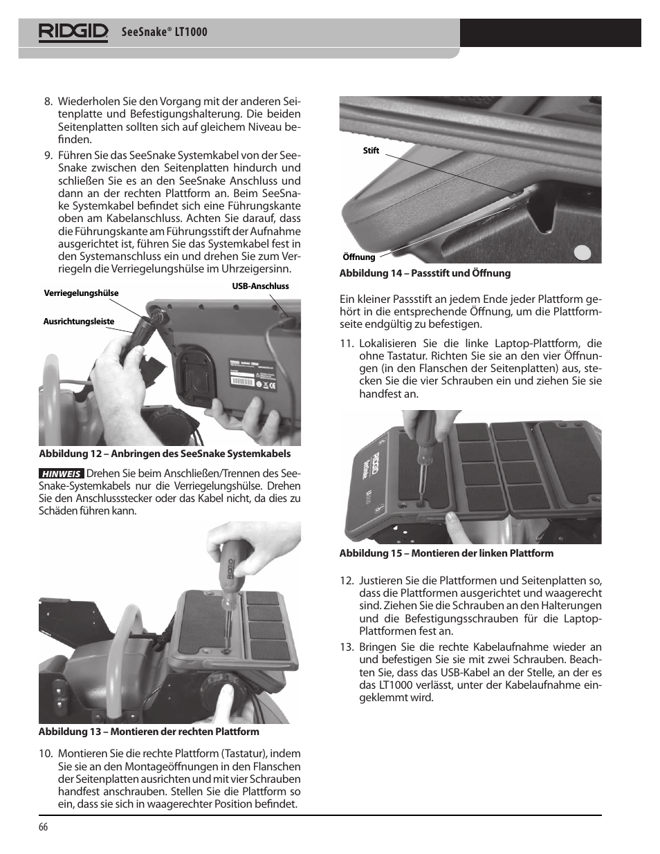 RIDGID SeeSnake LT1000 User Manual | Page 68 / 422