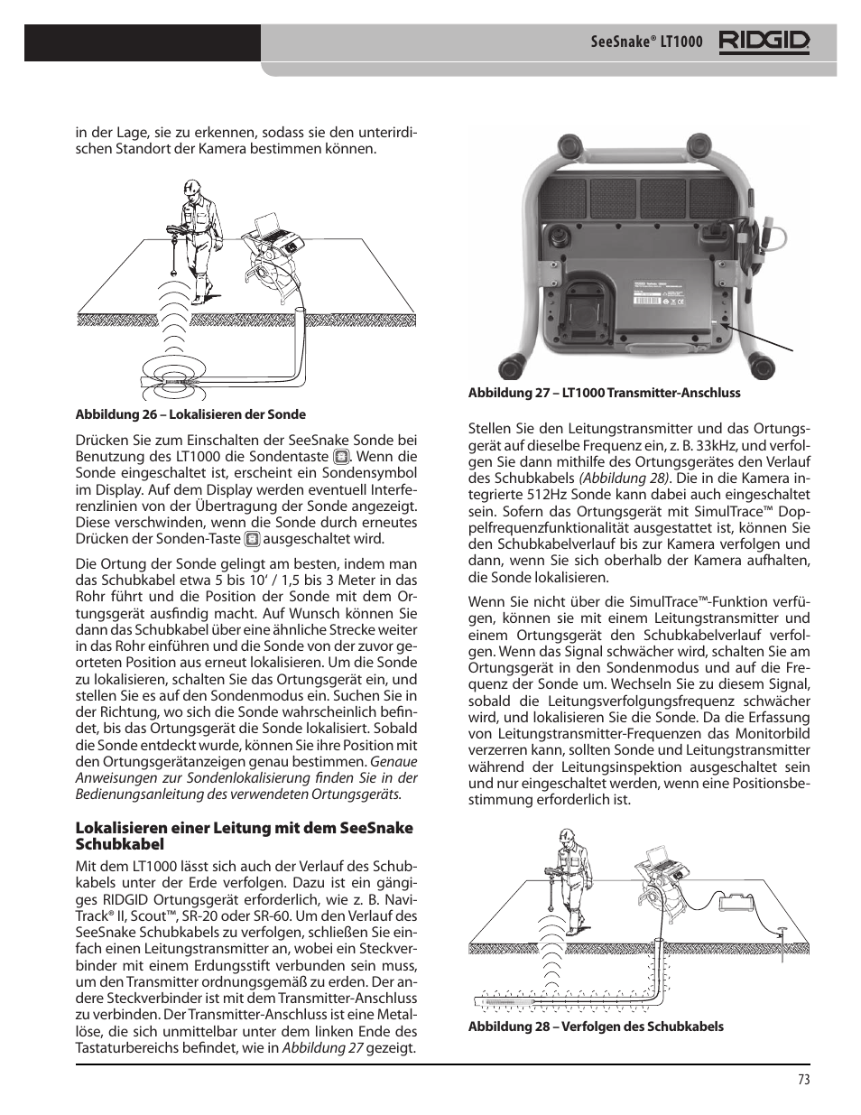 RIDGID SeeSnake LT1000 User Manual | Page 75 / 422
