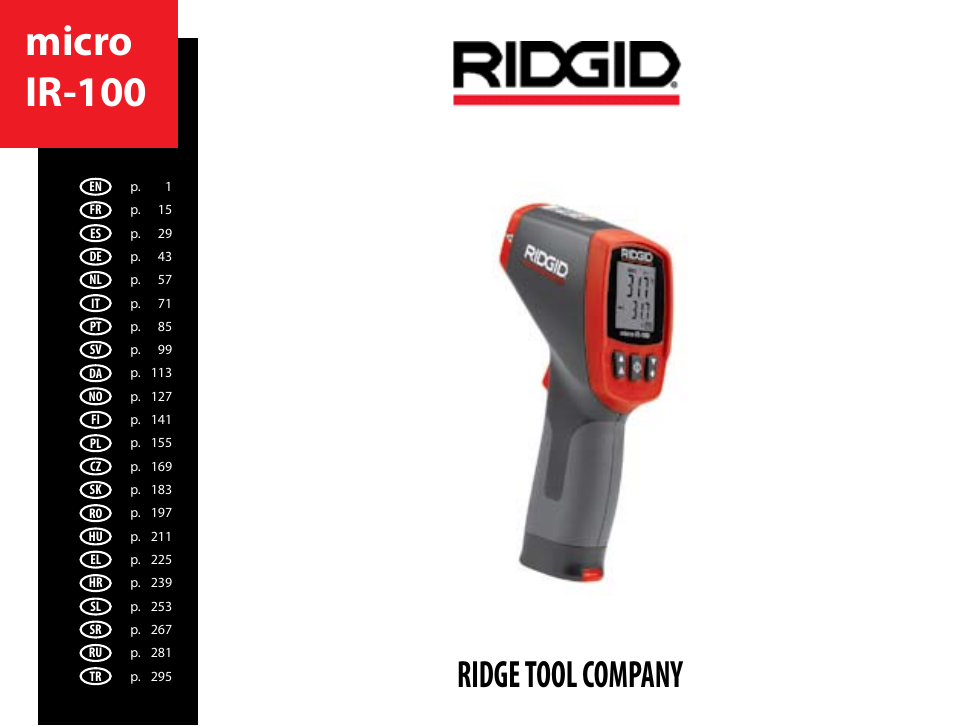 RIDGID micro IR-100 User Manual | 312 pages