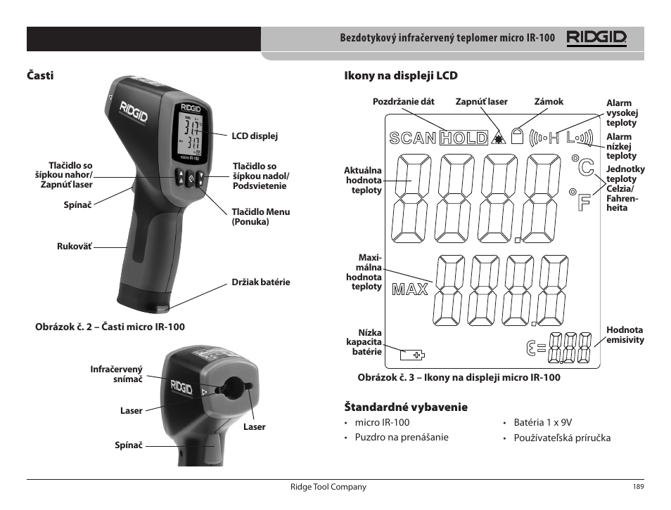 RIDGID micro IR-100 User Manual | Page 191 / 312