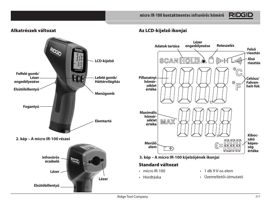 RIDGID micro IR-100 User Manual | Page 219 / 312