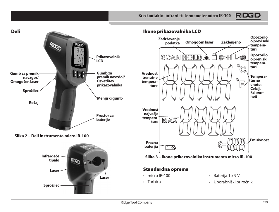 RIDGID micro IR-100 User Manual | Page 261 / 312