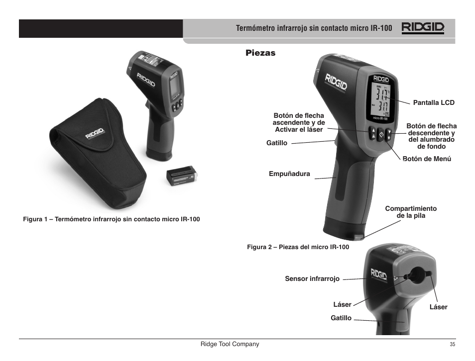 RIDGID micro IR-100 User Manual | Page 37 / 312