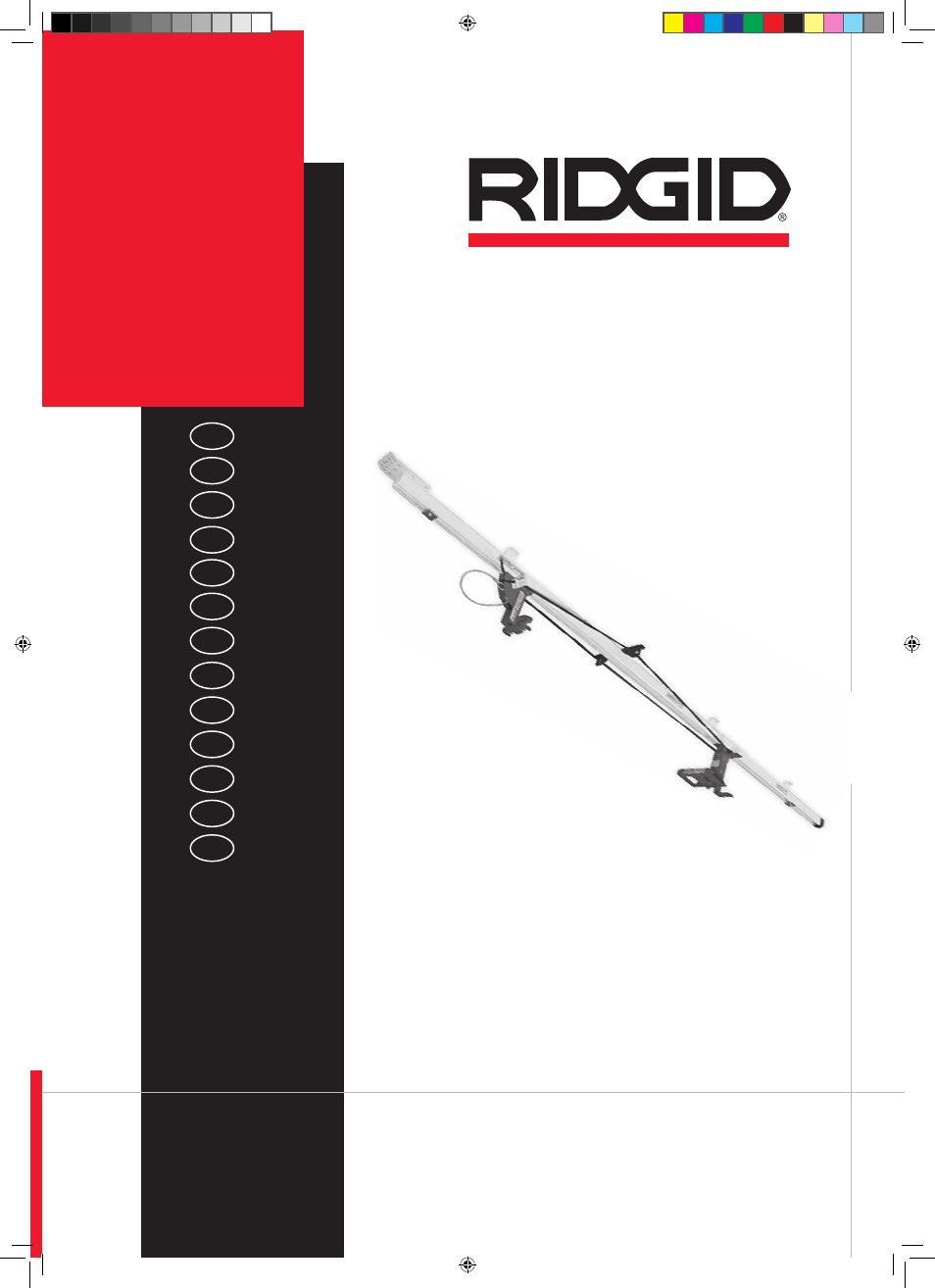 RIDGID SLIDING LADDER RACK 250 User Manual | 80 pages