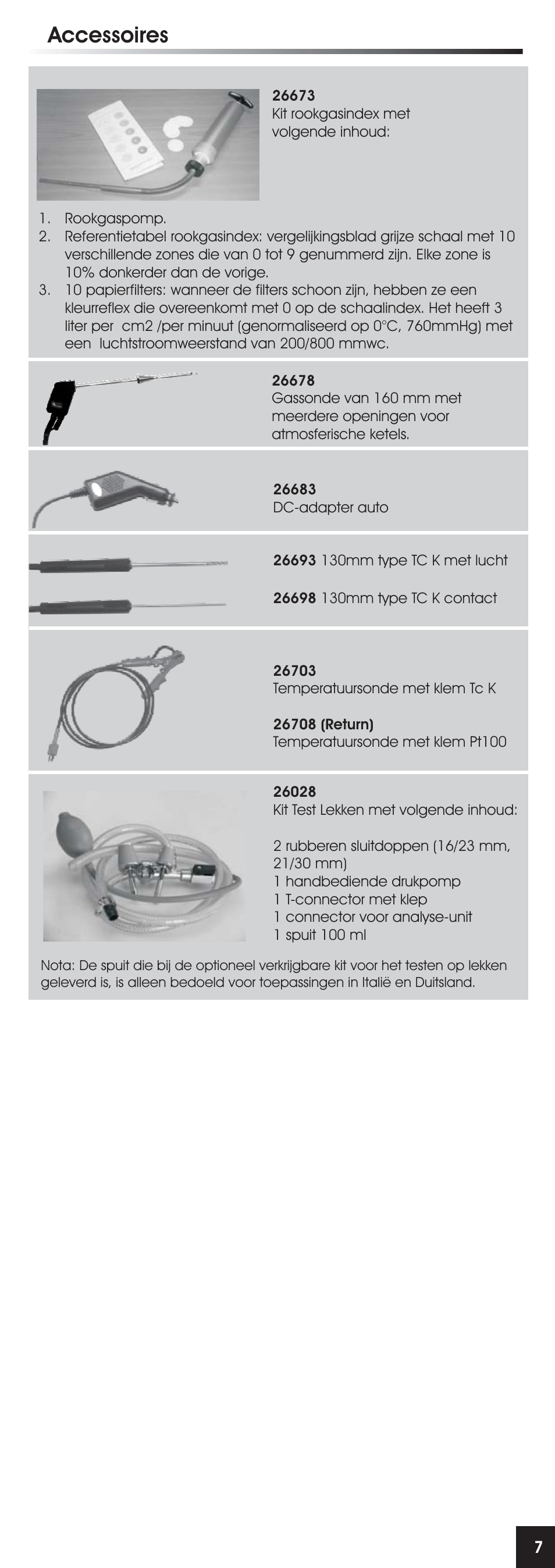 Accessoires | RIDGID FG-100 User Manual | Page 57 / 95