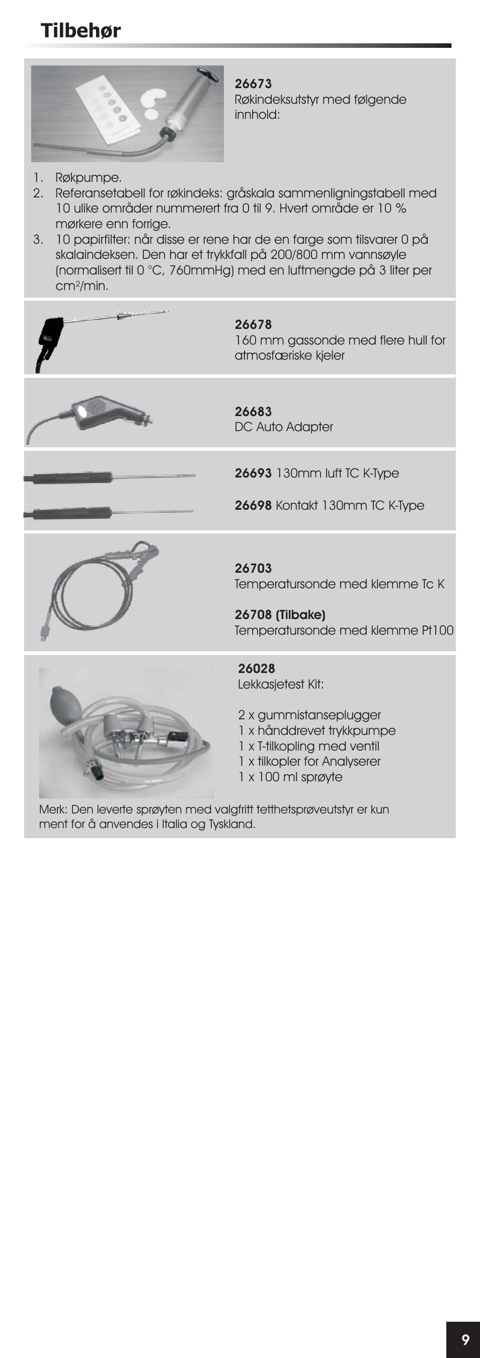 Tilbehør | RIDGID FG-100 User Manual | Page 84 / 95