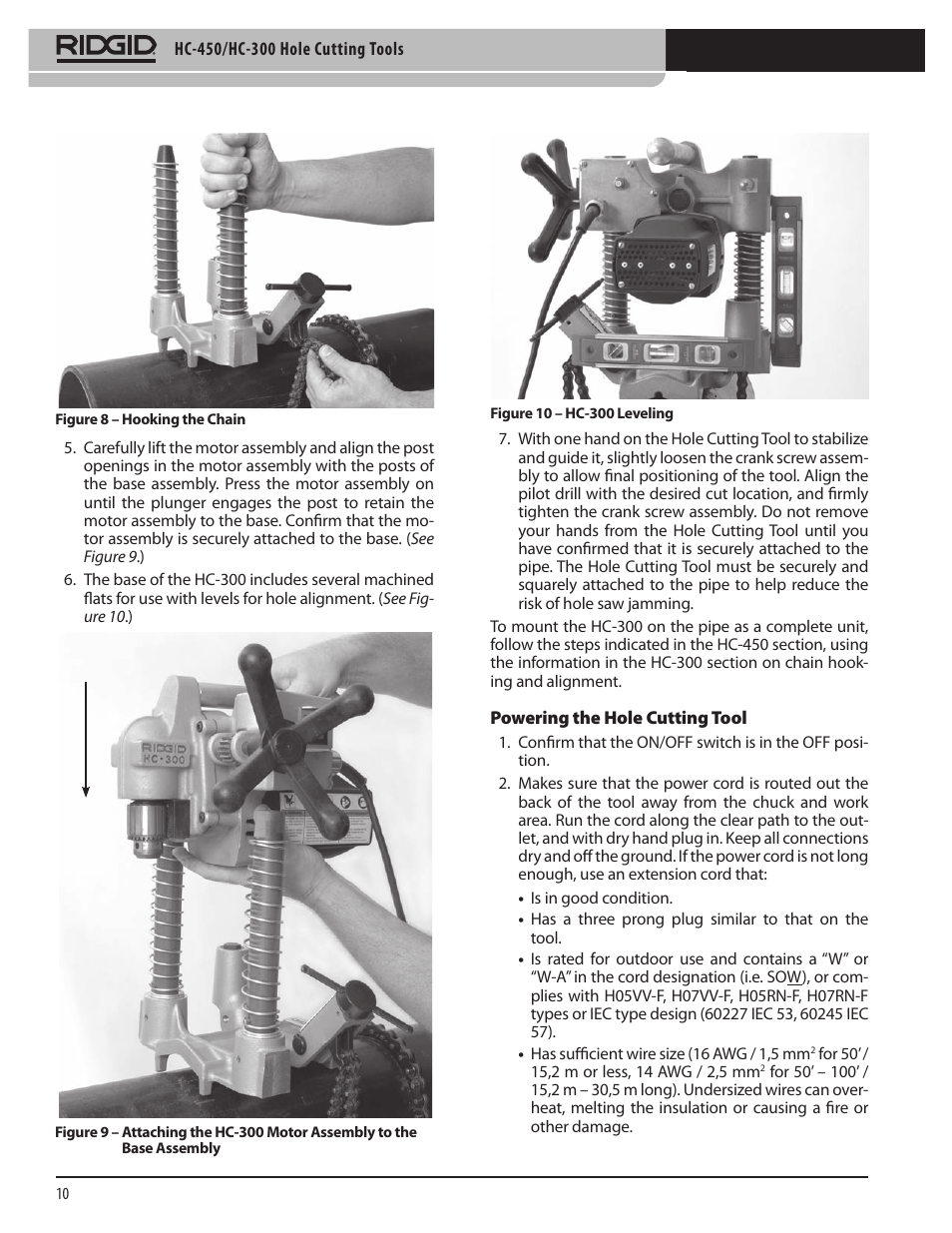 RIDGID HC-300 User Manual | Page 12 / 320