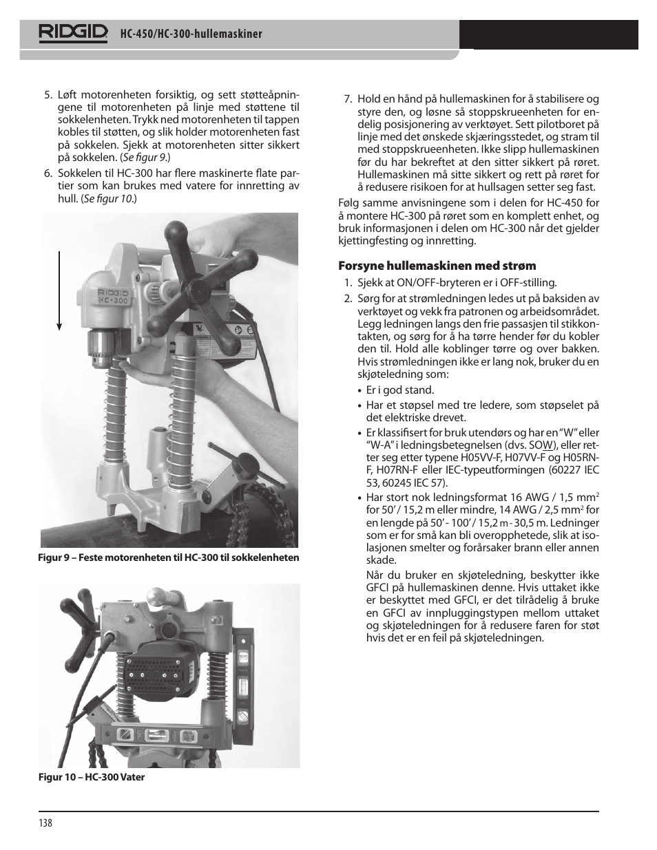 RIDGID HC-300 User Manual | Page 140 / 320