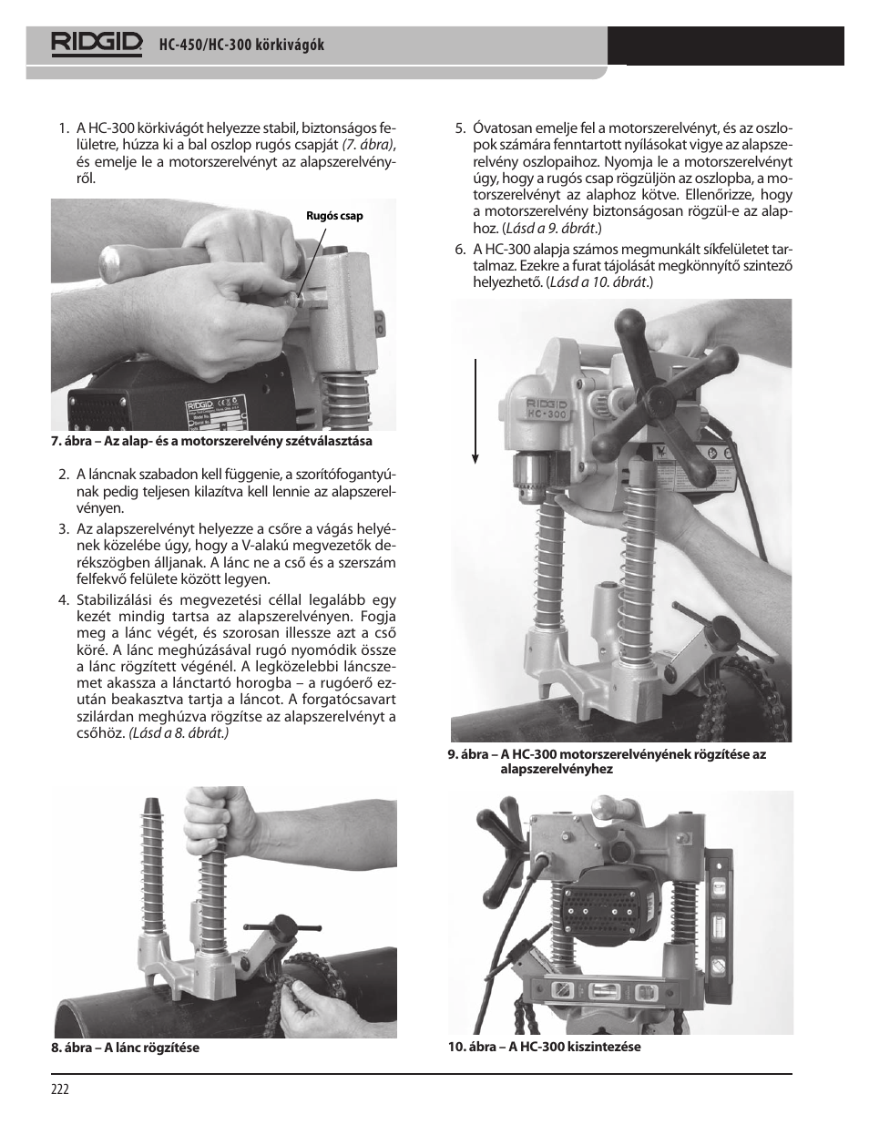 RIDGID HC-300 User Manual | Page 224 / 320