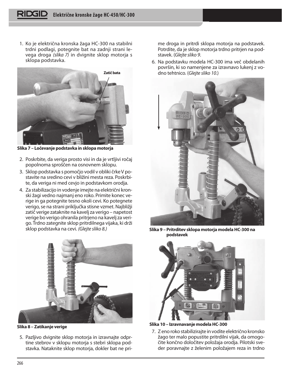 RIDGID HC-300 User Manual | Page 268 / 320