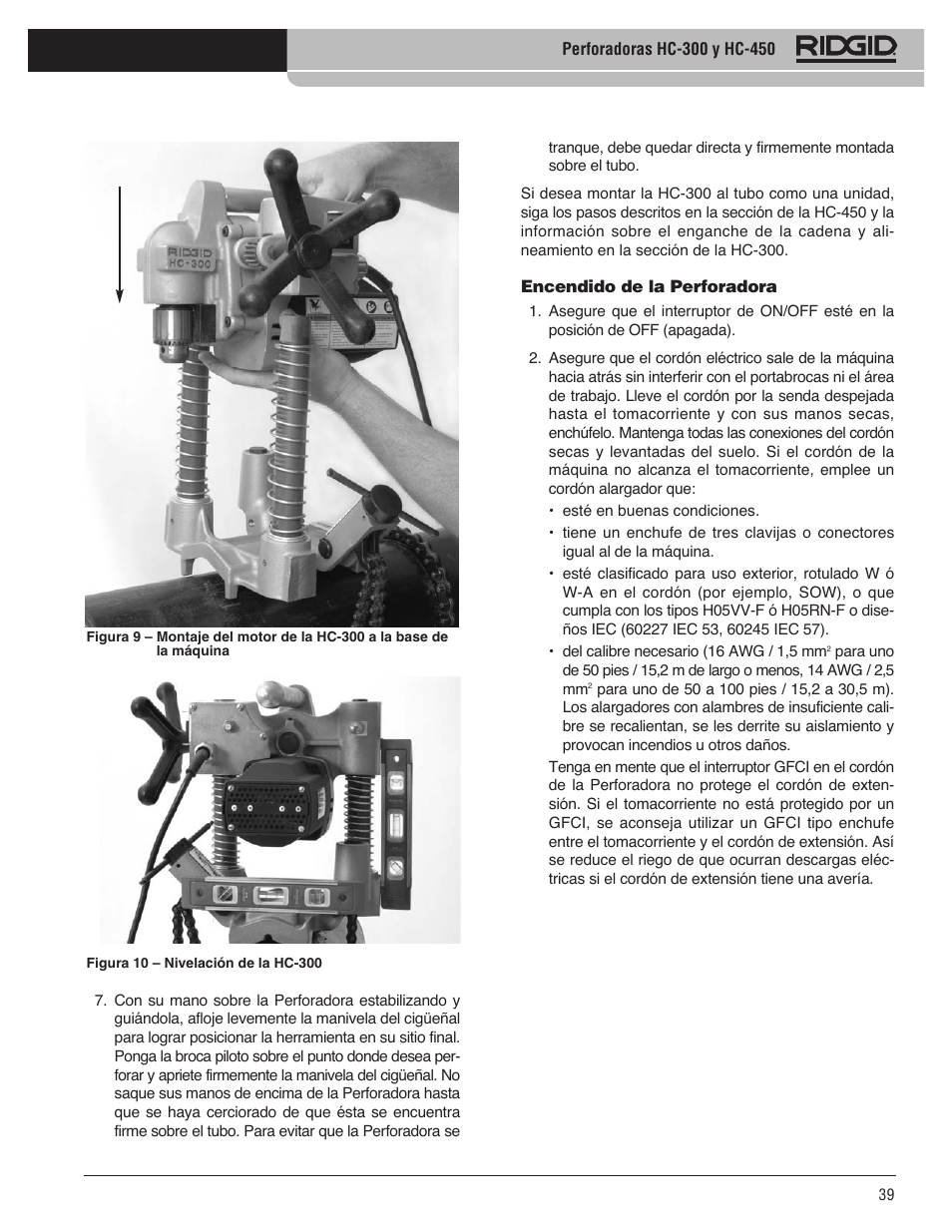 RIDGID HC-300 User Manual | Page 41 / 320