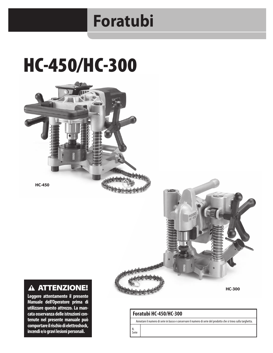 It_09141 hc-450-300 hi-res, Foratubi | RIDGID HC-300 User Manual | Page 75 / 320