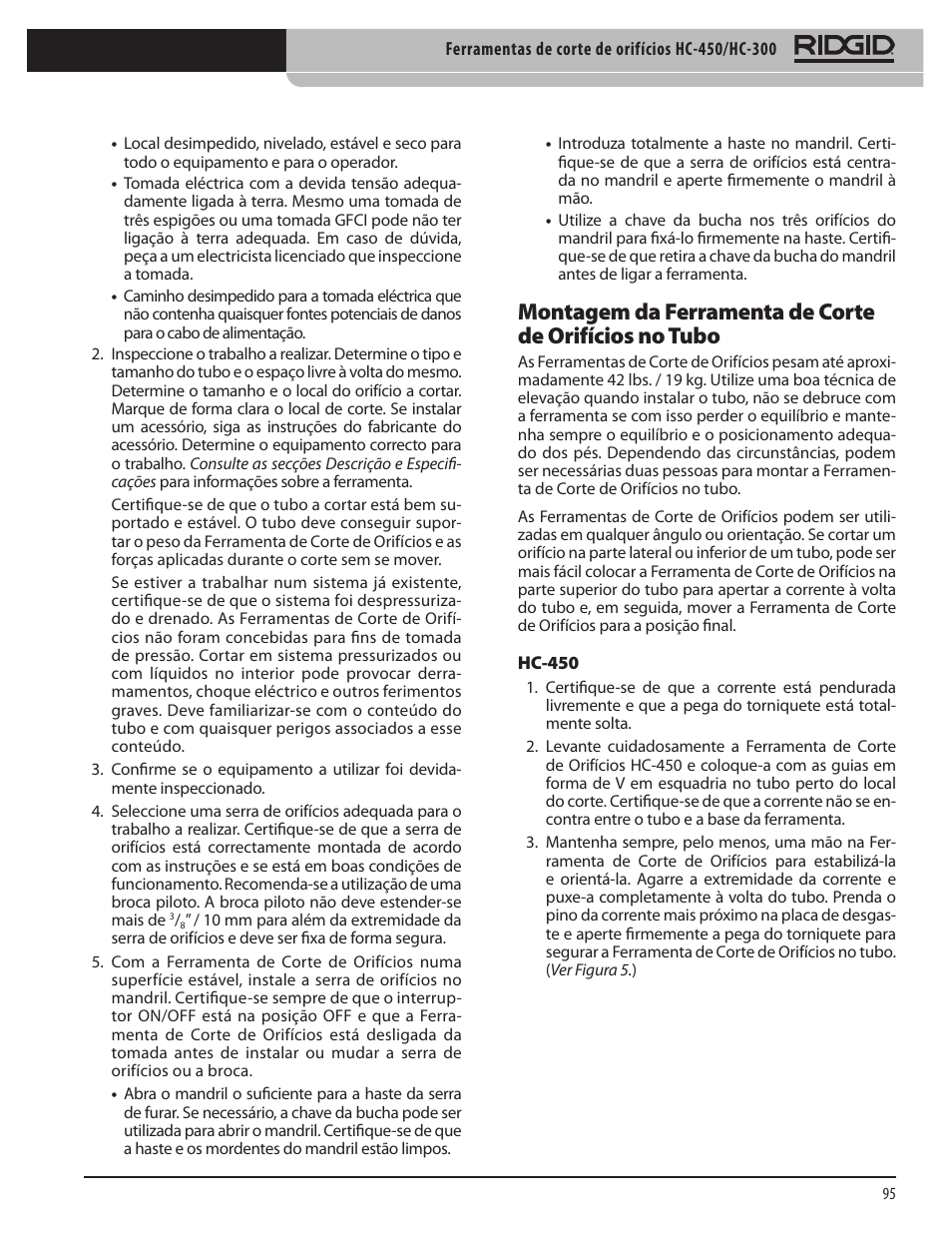 RIDGID HC-300 User Manual | Page 97 / 320