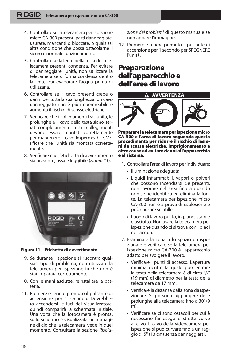 RIDGID micro CA-300 User Manual | Page 118 / 472