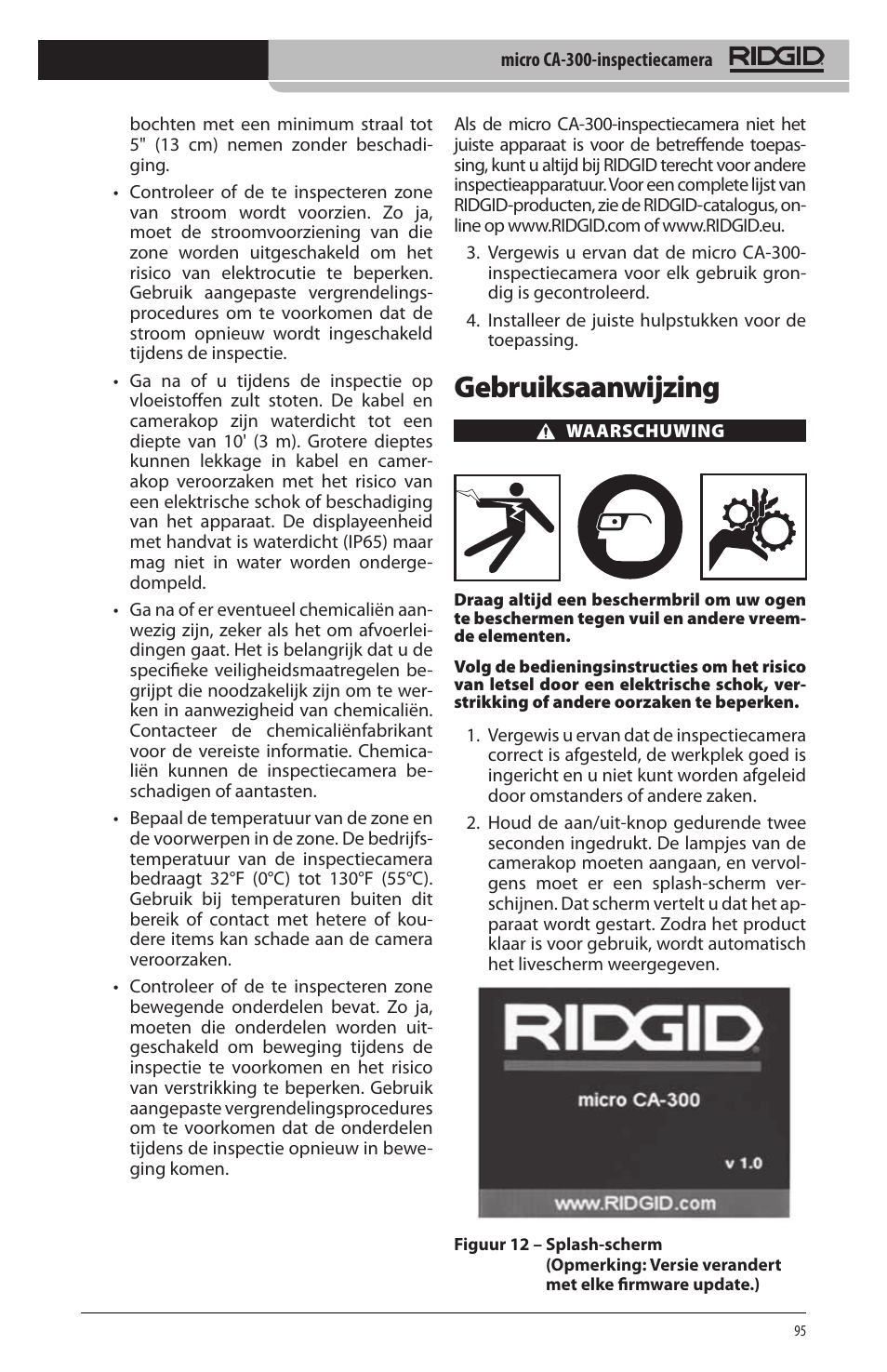 Gebruiksaanwijzing | RIDGID micro CA-300 User Manual | Page 97 / 472