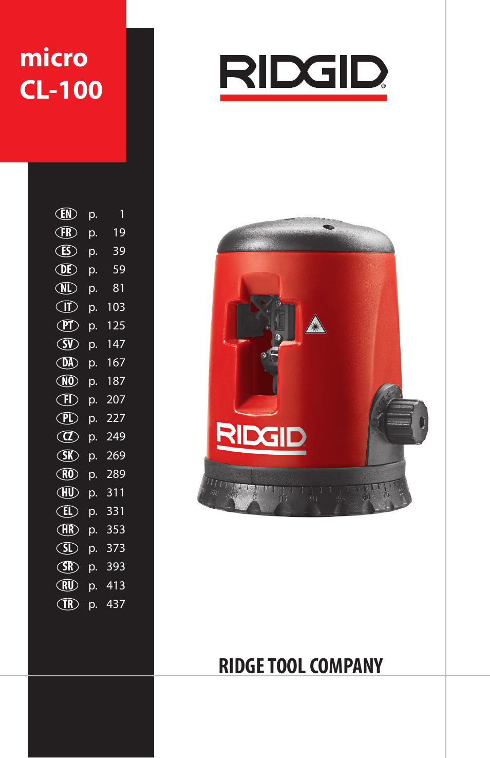 RIDGID micro CL-100 User Manual | 228 pages