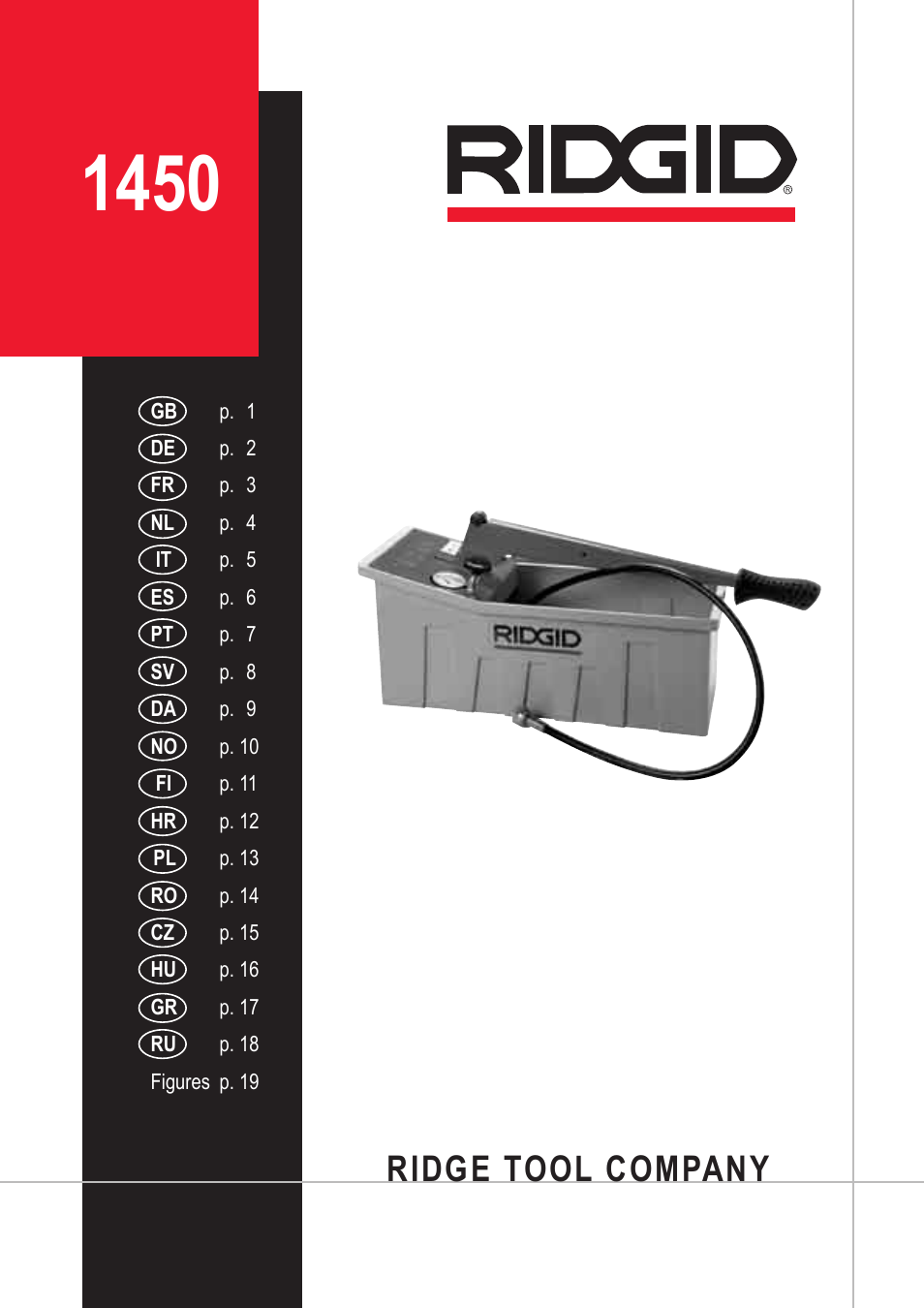 RIDGID 1450 User Manual | 21 pages