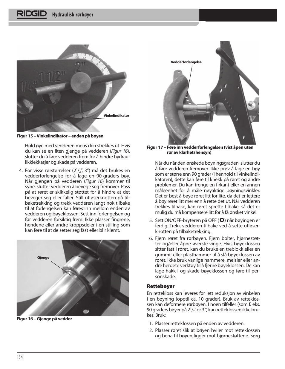 RIDGID Hydraulic Pipe Bender User Manual | Page 156 / 358