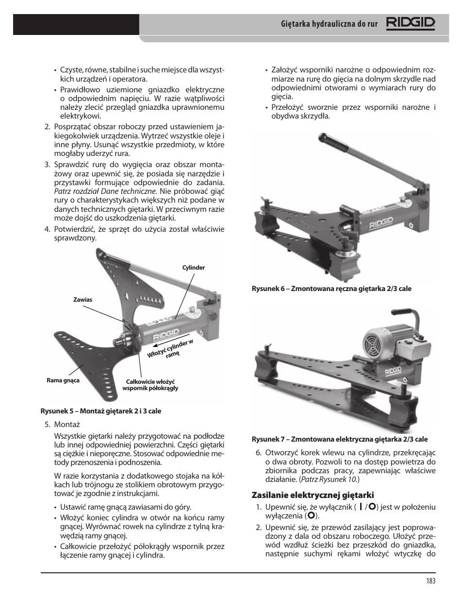 RIDGID Hydraulic Pipe Bender User Manual | Page 185 / 358