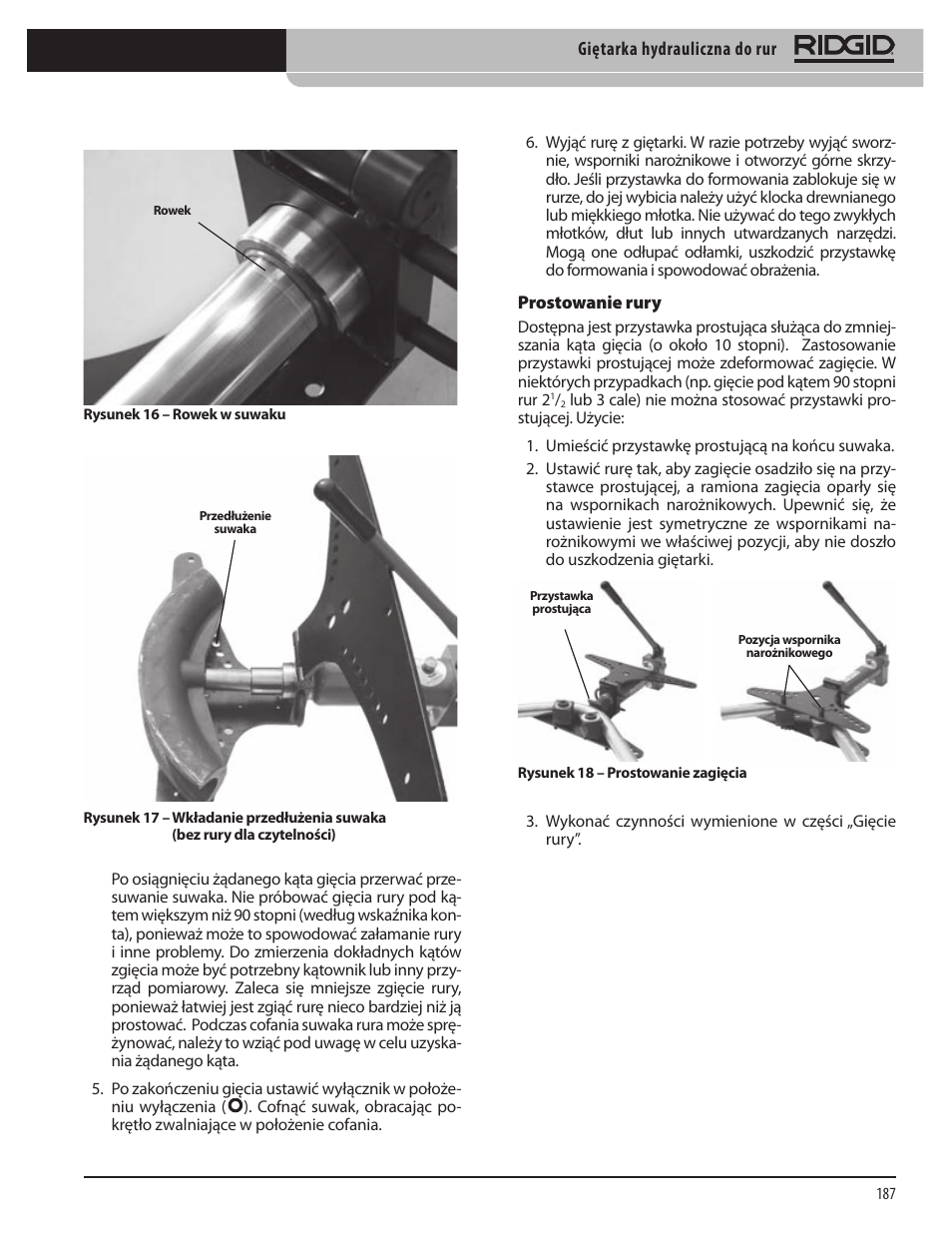 RIDGID Hydraulic Pipe Bender User Manual | Page 189 / 358